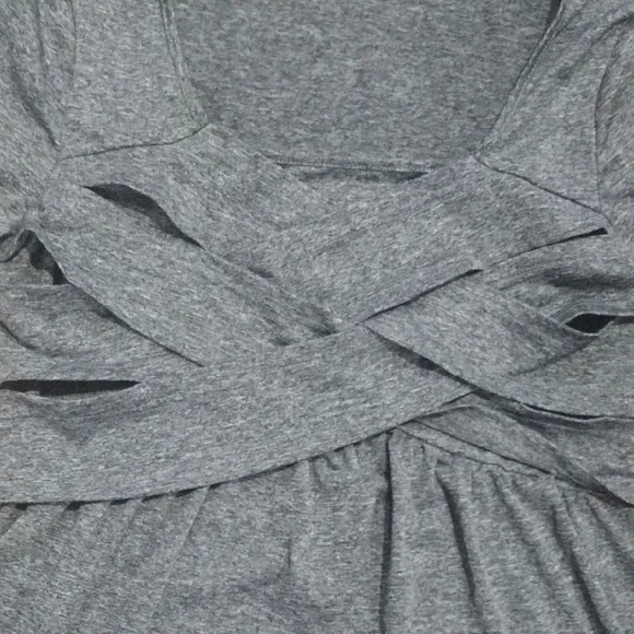 SHEIN Heather Gray Short Sleeve Top - Picture 3 of 10